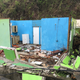 A house that was destroyed by Hurricane Maria, seen on the way to Soufrière.